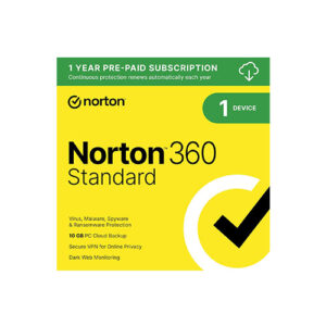 Norton 360 Standard, Antivirus software for 3 Device with Auto Renewal – Includes VPN